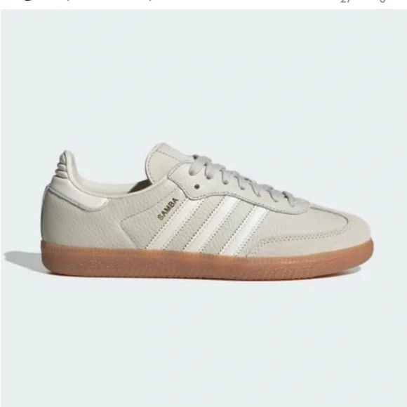 Adidas Samba OG sneakers in Aluminium / Chalk White / Wonder Beige - Picture 1 of 11